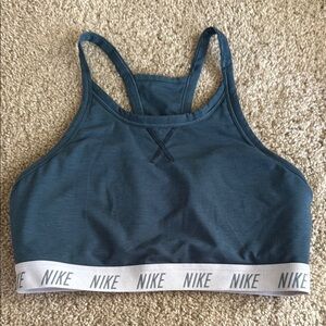 Nike Teal Sports Bra with Logo Band